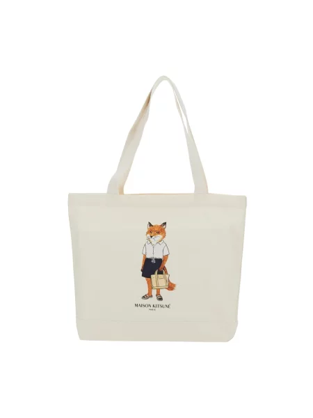 Torba Maison Kitsune beżowa