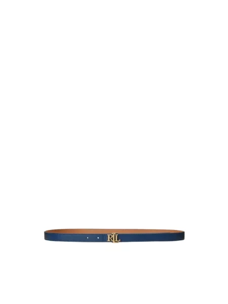 Pasek Ralph Lauren skórzany niebieski