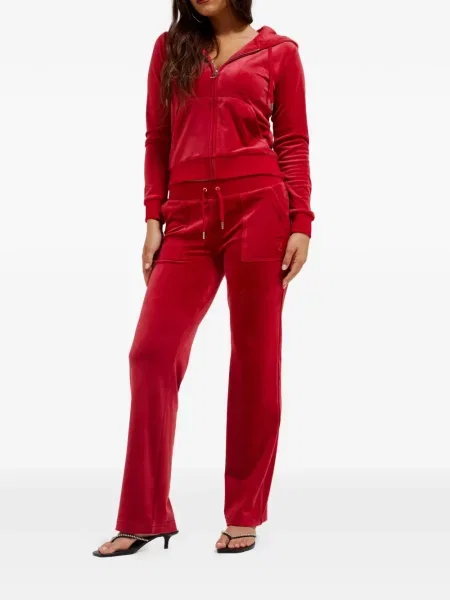 Велур бягане панталон Juicy Couture червено