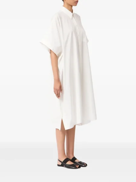 Костюм миди рокля Mm6 Maison Margiela до коляното бяло