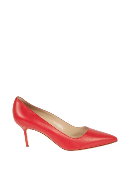 Pantofi cu toc Manolo Blahnik din piele roșu