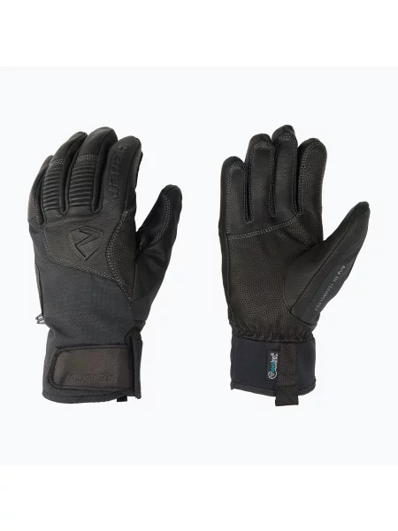 Мъжки скиорски ръкавици ZIENER Ganzenberg As AW alpine grey/iron tec сиво