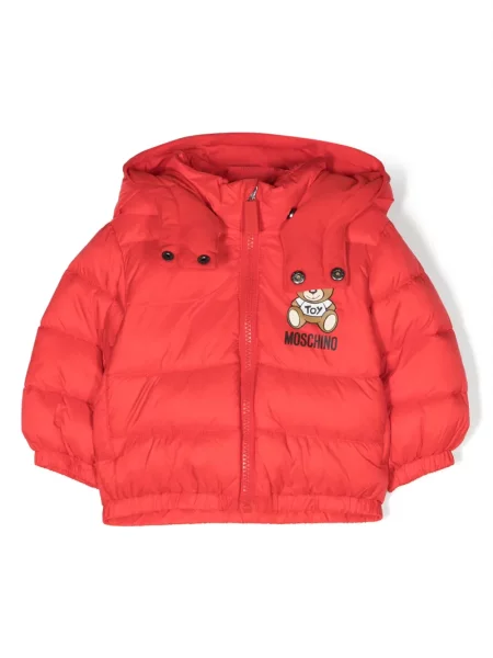 Kurtka dziecięca Moschino czerwona