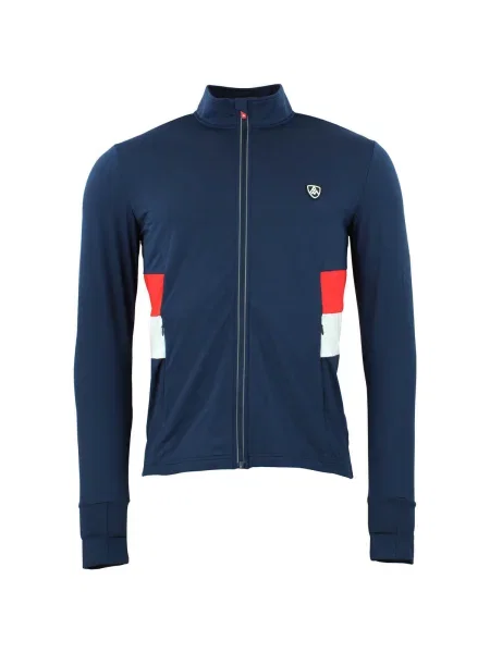 Tricou mânecă lungă Peak Mountain albastru