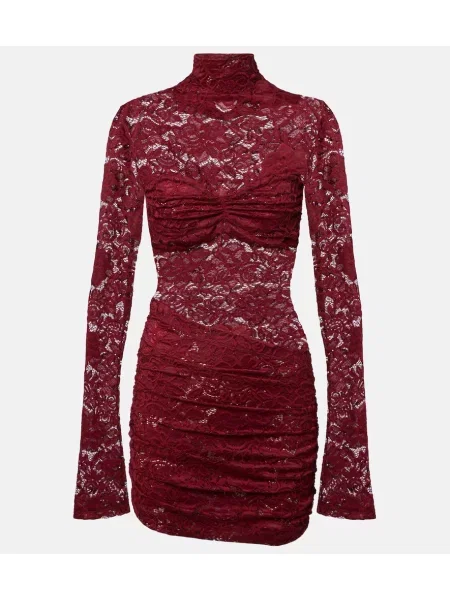Rochie Bananhot cu model floral din dantelă