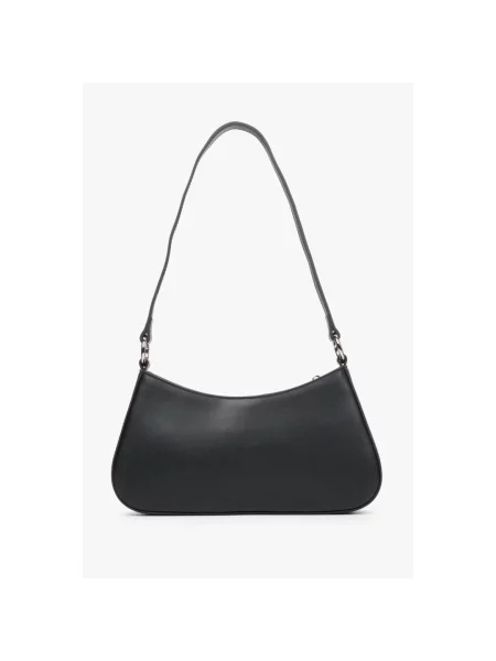 Кожаная сумка-багет Estro черная