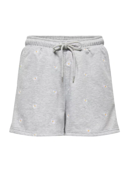 ONLY Pantaloni ONLLUNA galben / gri deschis alb