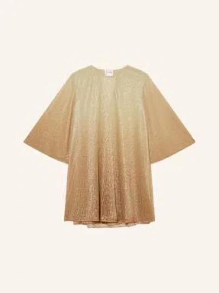 Maryan Mehlhorn Tunika Harmonia Z Błyszczącą Przędzą beige beżowa