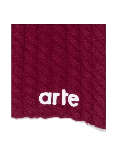 Szal Arte Antwerp wełniana z logo brązowa