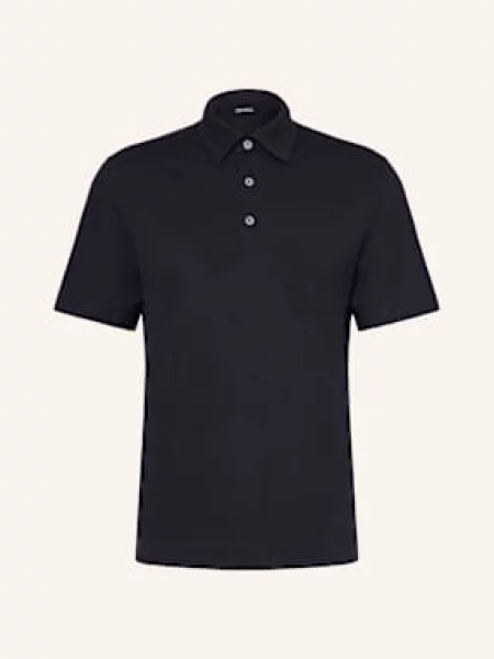 Zegna Polokošile Z Piké tmavě modrá