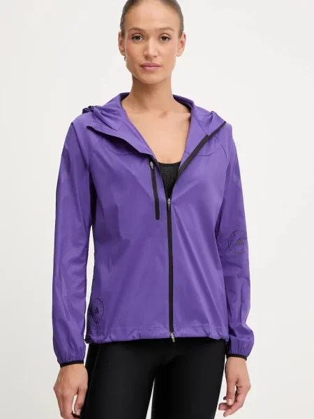 Adidas by Stella McCartney jachetă de antrenament violet