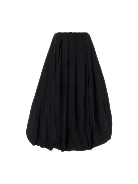 Spódnica midi Jil Sander czarna