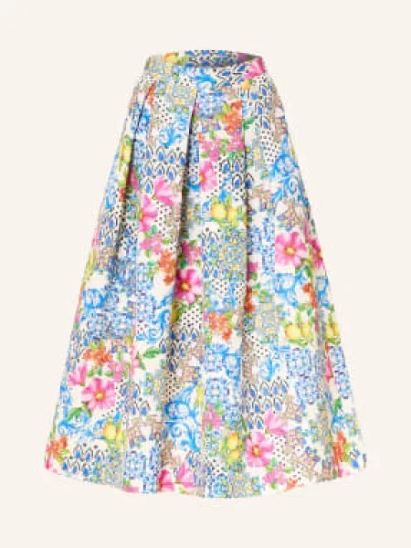 Lunatica Milano Spódnica Plisowana blau niebieska