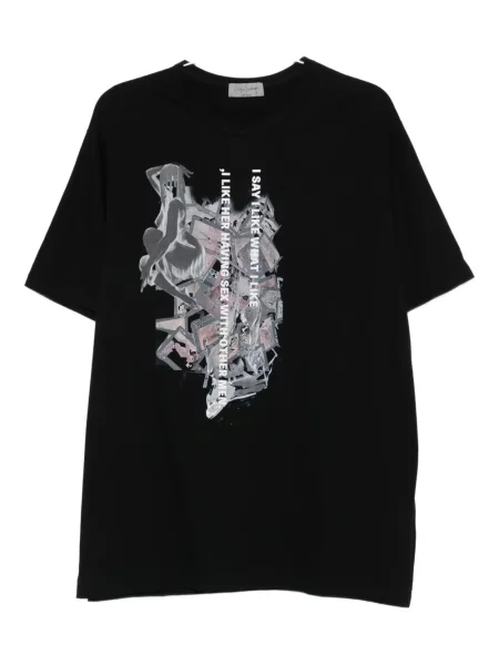 Tricou Yohji Yamamoto cu imagine negru