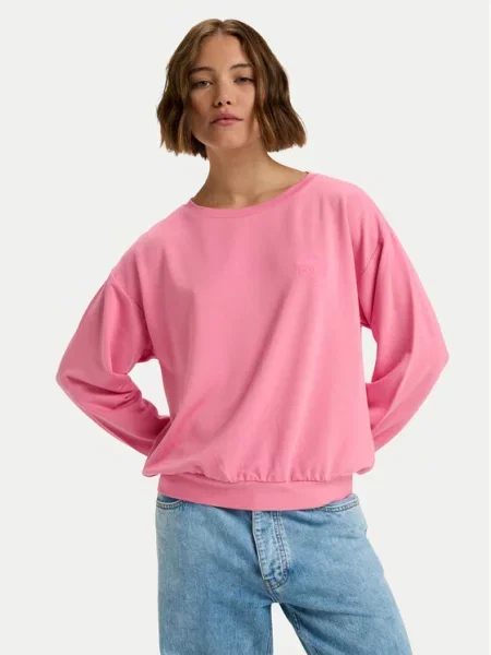 Roxy Світшот Surfing By Moonlight рожевий