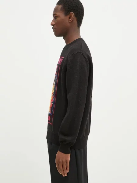 Πουλόβερ με προσθήκη μαλλιού thisisneverthat Basketball Hoop Knit Sweater ανδρικό μαύρο