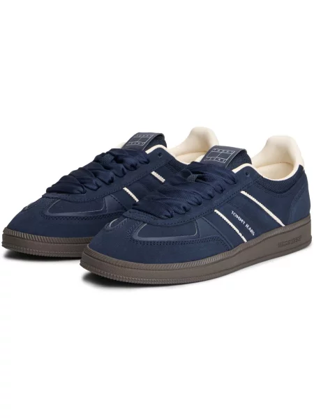 Tommy Jeans Sneakers THE GREENWICH EDGE | piele întoarsă albastru