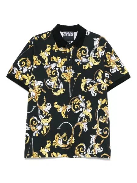 Polo Versace Jeans Couture cu imagine negru