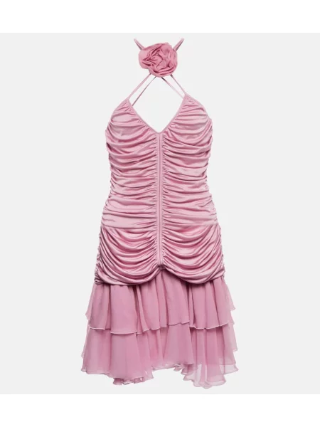 Rochie Blumarine din jerseu cu gât halter violet