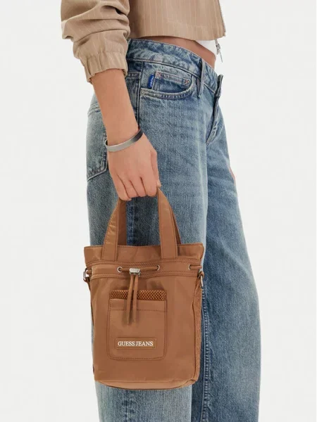 Guess Jeans Дамска чанта кафяв