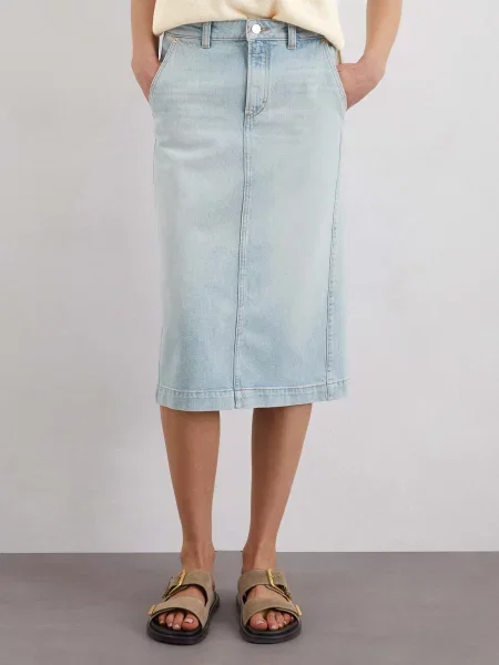 Джинсова спідниця Marc O’Polo бавовна/ліоцел синій