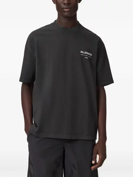 Tricou Allsaints cu imagine gri