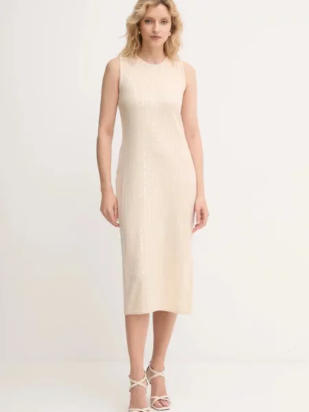 Marella Rochie cocktail Addetto Écru bej