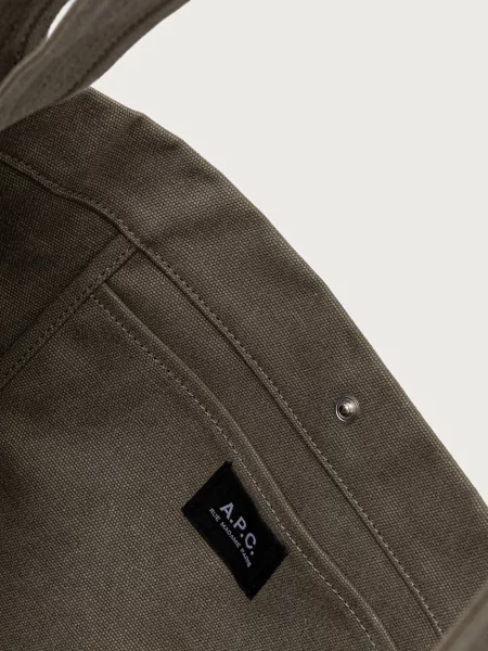 A.P.C. Чанта за пазаруване женска Besace Journal зелено