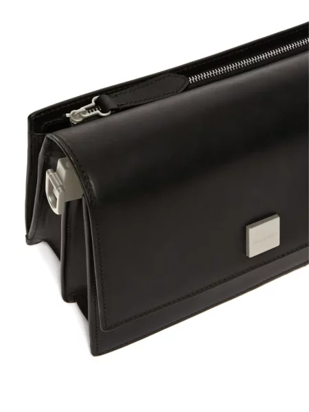 Geanta de piele Max Mara din piele negru