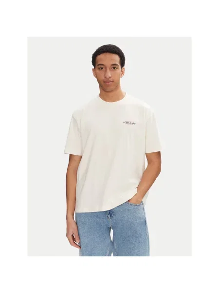 Guess Jeans T-Shirt Εκρού Overshirt Fit