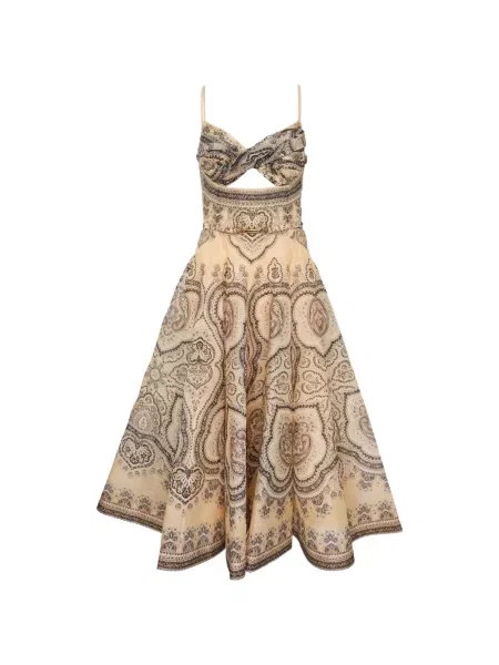 Sukienka Zimmermann z nadrukiem z wzorem paisley