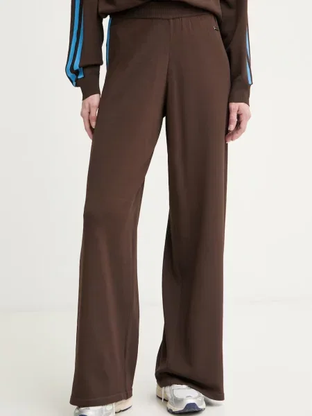 P.E Nation pantaloni de trening pentru femei cu vâscoză Retreat maro