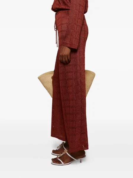 Pletené kalhoty Calle Del Mar červené