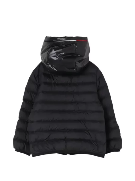 Geacă Moncler cu glugă negru