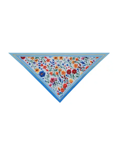 MyScarf Basic Хустка Світло-синій Шовк синя