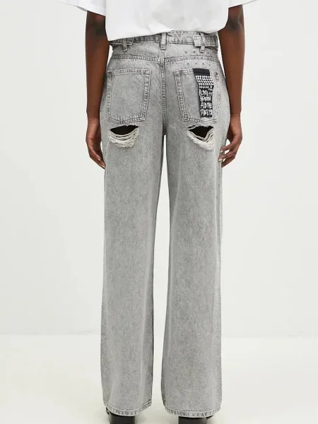 KSUBI jeansy Low Rider Dime Krystal Trashed szare
