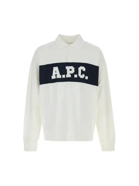 Koszulka polo A.p.c. biała