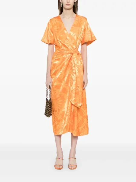 Rochie Never Fully Dressed cu imagine de costum portocaliu