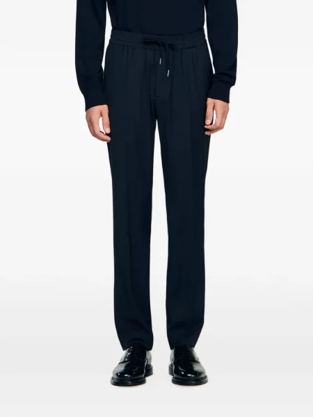 Pantaloni Sandro cu cordon albastru