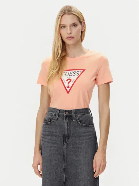 Guess T-Shirt Κοραλλί