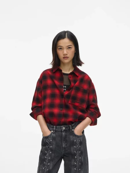 KARL LAGERFELD JEANS Bluză roșu negru
