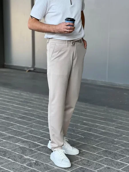 Talie elastică pantaloni chino Dewberry