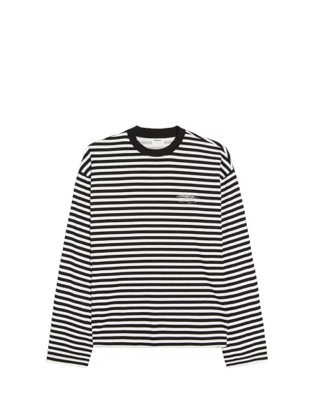 Bershka Tricou negru alb