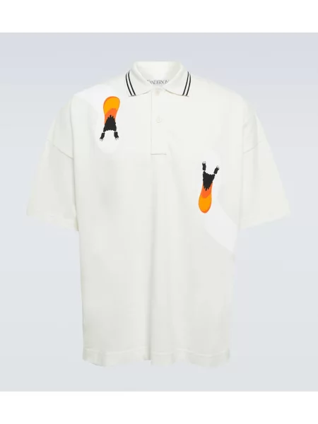 Polo Jw Anderson cu imagine alb