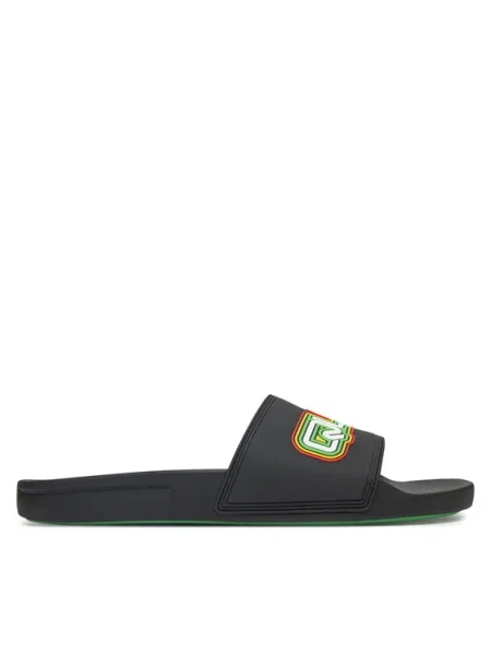 Pánske šľapky Quiksilver Rivi Wordmark Slide II black rasta čierna