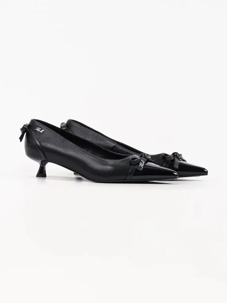 Pantofi cu toc Karl Lagerfeld din piele negru