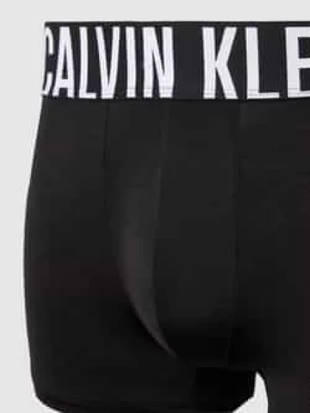 Obcisłe bokserki z elastycznym z logo w zestawie 3 szt. Calvin Klein Underwear czarne
