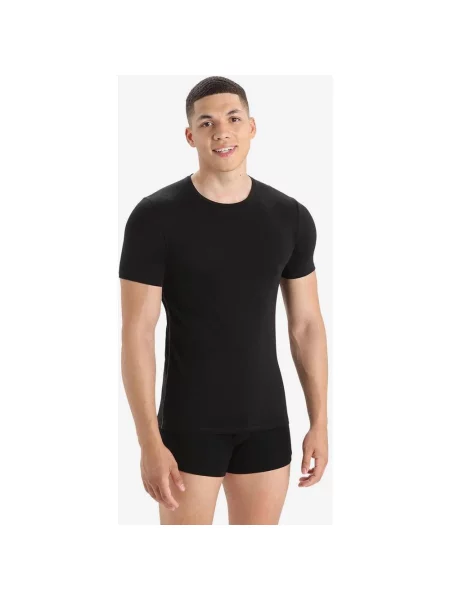 Koszulka Icebreaker Merino Anatomica krótki rękaw S czarna