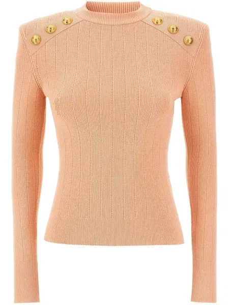 Pulover Balmain tricotate roz
