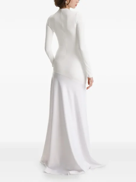 Rochie maxi 2310 Studio lungă de costum alb